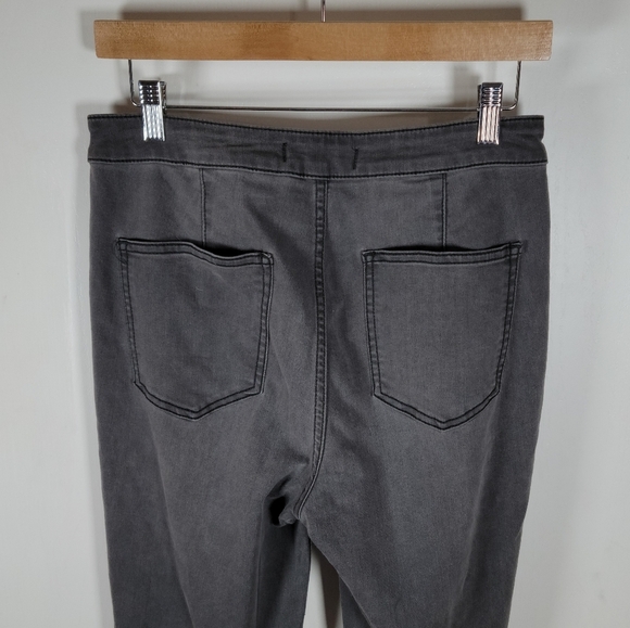 Free People Just Float On Black Flare Wideleg Jeans Size 29 - Picture 8 of 8